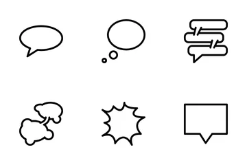 Speech Bubbles  Icon Pack