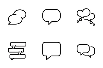 Speech Bubbles  Icon Pack