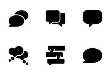 Speech Bubbles  Icon Pack