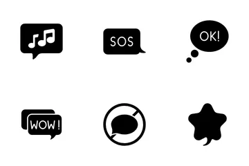 Speech Bubbles Icon Pack