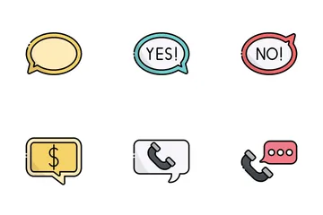 Speech Bubbles Icon Pack