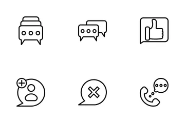 Speech Bubbles Icon Pack