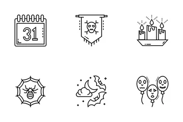 Halloween spettrale Icon Pack