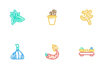 Spice Vegetable Food Icon Pack