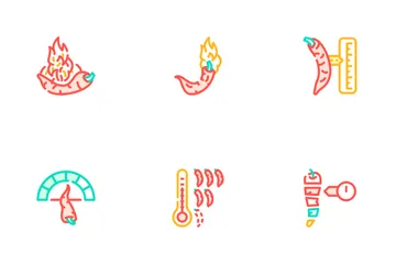 Spicy Pepper Different Scale Icon Pack