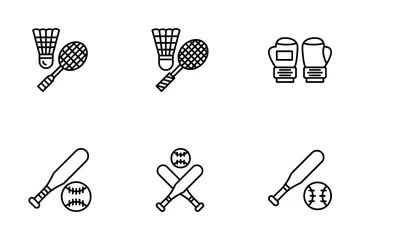 Sport Equipment Icon Pack