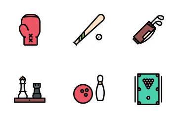 Sport Equipment Colored Icon Pack