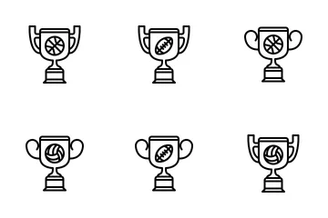 Sport Trophies (outline) Icon Pack
