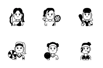 Sport Woman 1 Icon Pack