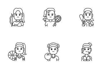 Sport Woman 1 Icon Pack