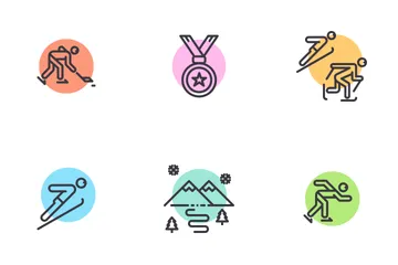 Sports d'hiver Icon Pack