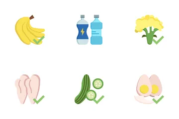 Sports Diet Icon Pack