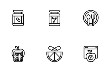 Sports Diet Icon Pack