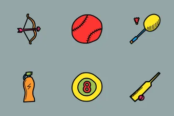Sports Doodles Icon Pack