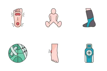 Sports Injuries Icon Pack