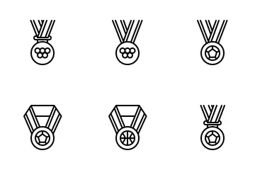 Sports Medals (outline) Icon Pack