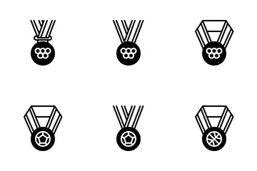 Sports Medals (style 2) Icon Pack