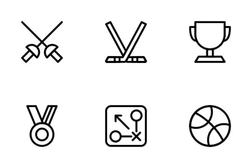 Sporty Line Icon Pack