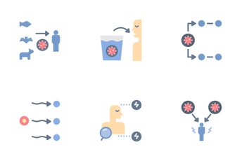 Spread Of Disease Icon Pack