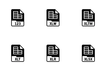Spreadsheets File Format Icon Pack