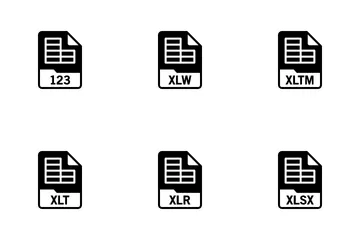 Spreadsheets File Format Icon Pack