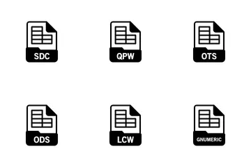 Spreadsheets File Format Icon Pack