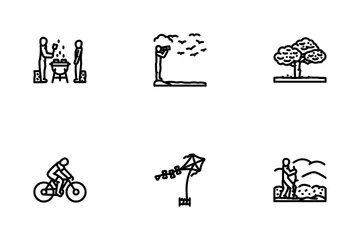 Spring Spend Time Blossom Picnic Icon Pack