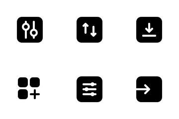 Square Basic UI Vol. 2 Icon Pack