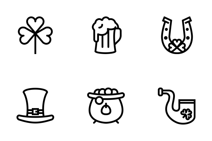 Download St. Patrick's Day Icons Icon pack - Available in SVG, PNG, EPS ...