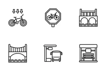 Stadtplanung Symbolpack