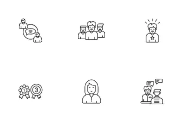 Staff Management Icon Pack