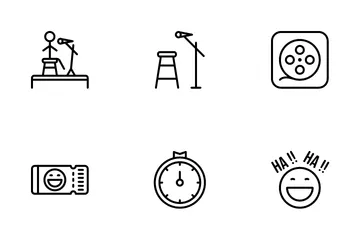 Stand Up Comedy Icon Pack