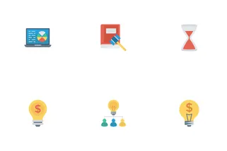 Startup & Business Flat Icons