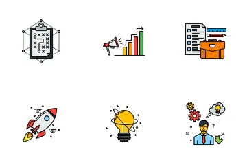 Startup-Kultur Symbolpack