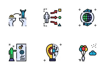 Startups Color Icon Pack