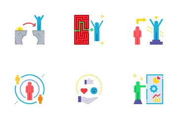 Startups Flat Icon Pack