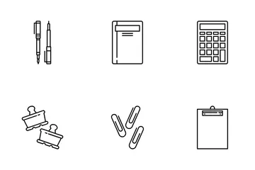 Stationary Collection Icon Pack