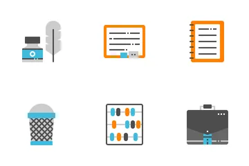 Stationary Flat  Icon Pack