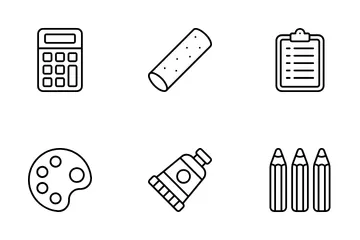 Stationeries Icon Pack