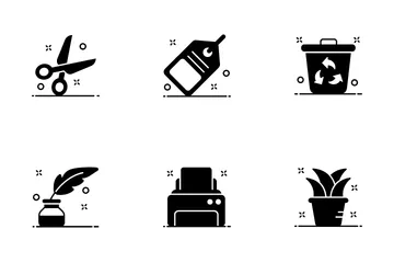 Stationery And Office Equipment Icon Pack