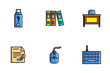 Stationery And Office Equipment Icon Pack