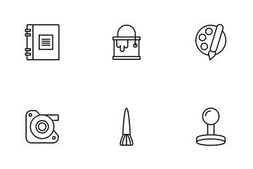 Stationery And Writing Tool Icon Pack