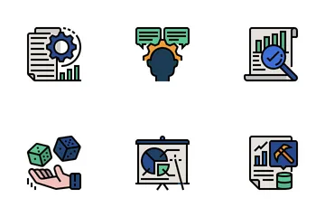 Statistical Analysis Icon Pack