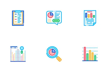 Statistician Assistant Icon Pack