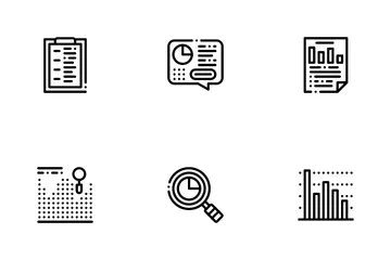 Statistician Assistant Icon Pack