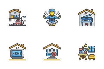 Stay At Home Icon Pack