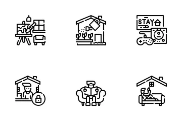 Stay At Home Icon Pack