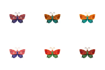 Steampunk Butterfly Icon Pack