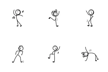 How to Draw a Dancing Stick Boy?  Step by Step Dancing Stick Boy