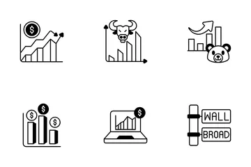 Stock Market And Finance Icon Pack